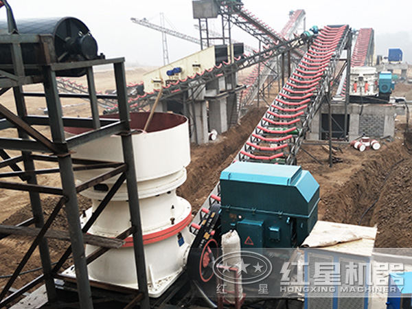 单缸圆锥破碎机生产现场实拍图 单缸圆锥破碎机生产现场实拍图