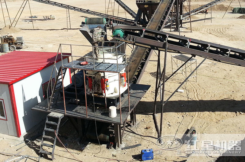 河南客户液压圆锥破碎机作业现场图 河南客户液压圆锥破碎机作业现场图