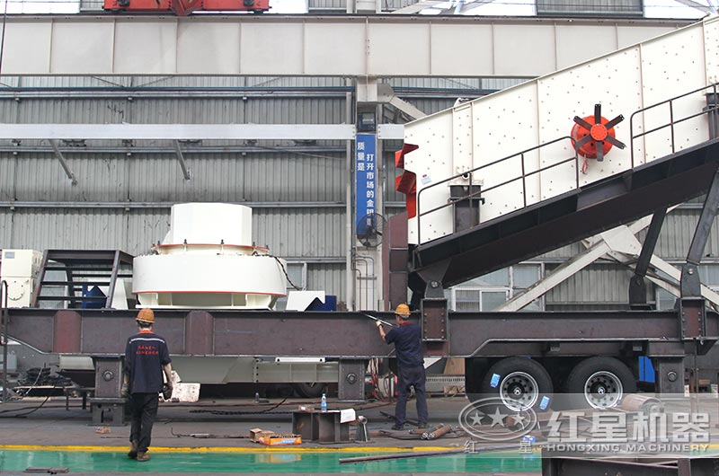 河南开云登陆入口制砂机车间装配