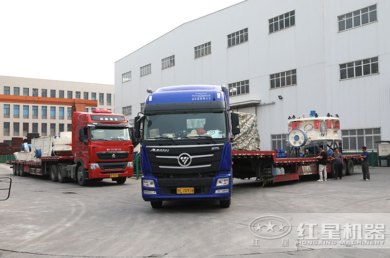 河南开云登陆入口整套大型碎石机发货出厂