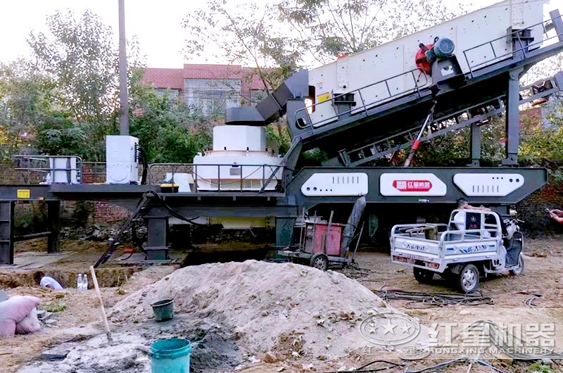 移动式制沙机设备生产现场图 移动式制沙机设备生产现场图